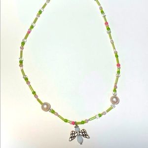 Homemade beaded necklace